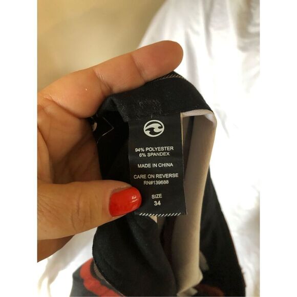 Ocean Current Men's Multi Colored Striped Drawstring Swimwear Board Shorts Size - Picture 5 of 7